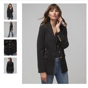 NWT | White House Black Market 3-Button Fashion Blazer | Black | 12